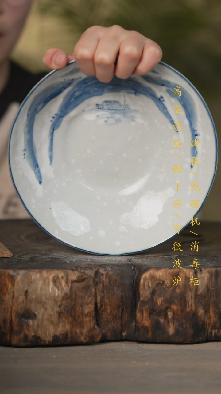 【闪购商品】瓷片景德镇高温釉下彩可微波烤箱洗碗机