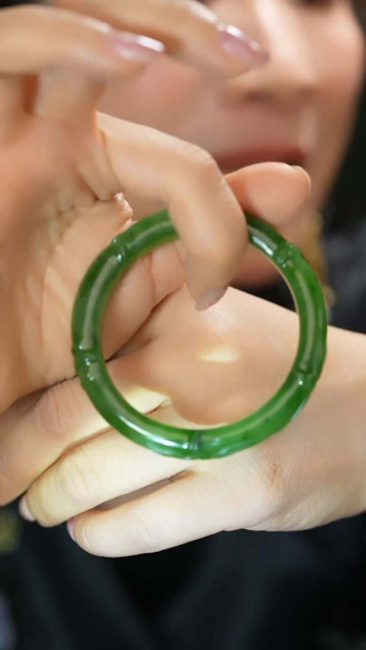 未镶嵌手镯和田玉玥*圈口55.5