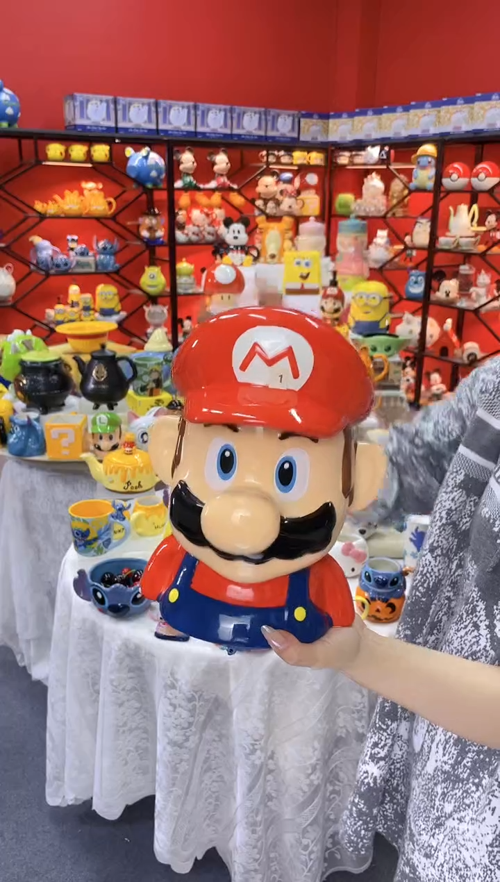 【闪购商品】.@@马里奥饼干罐陶瓷