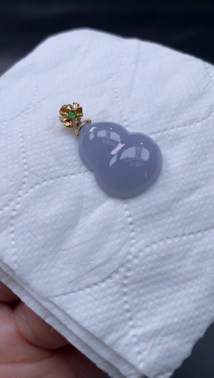 【闪购商品】翡翠颈饰18K金镶嵌64..........