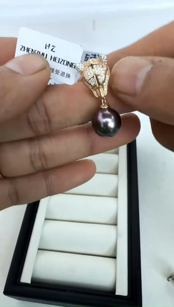 【闪购商品】海水珍珠颈饰银S925镶嵌吊坠