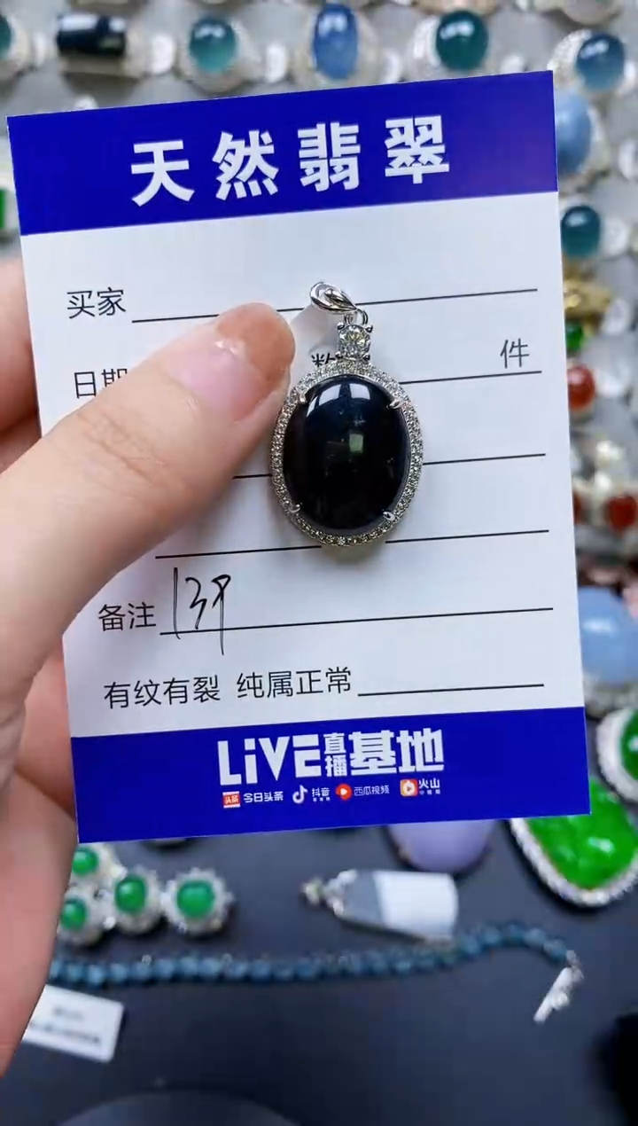 【闪购商品】翡翠颈饰银S925镶嵌0139