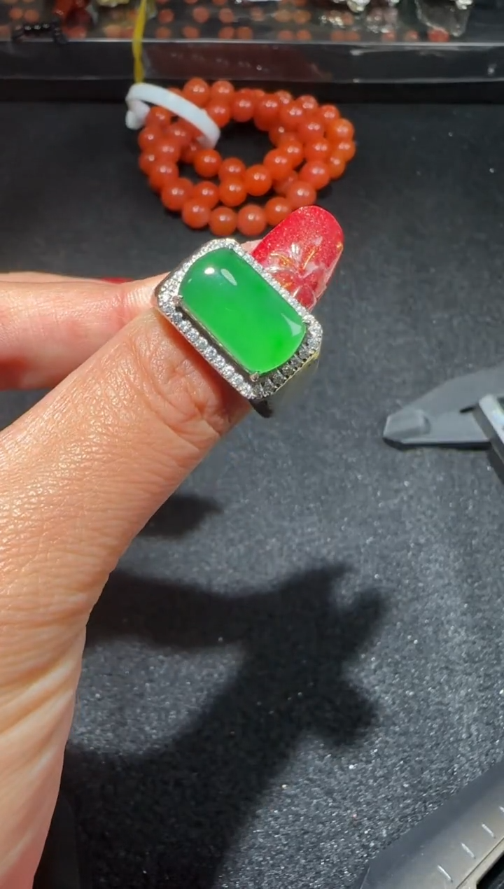 【闪购商品】翡翠戒指银S925镶嵌多样性发货拍一发一