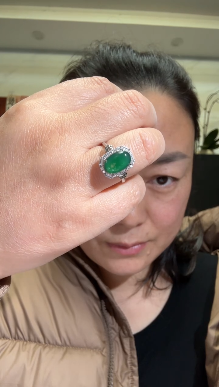 颈饰银S925镶嵌翡翠00001527