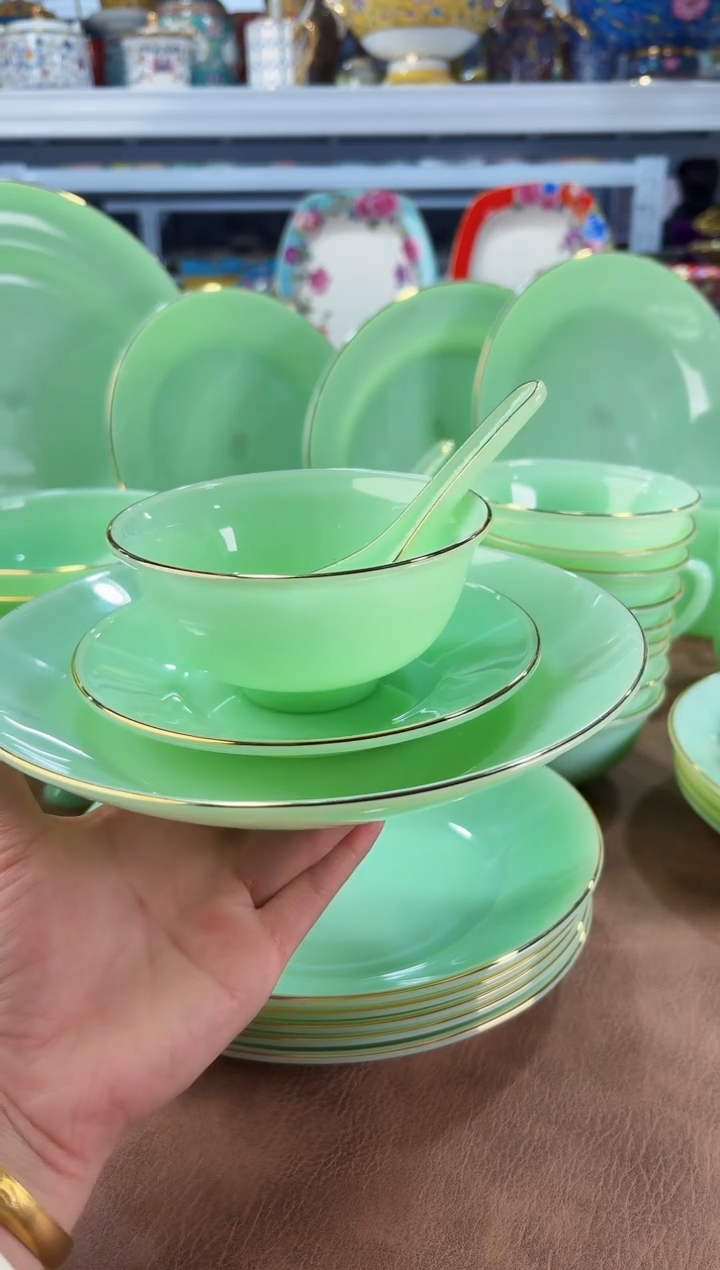 玉瓷四件套10套餐具