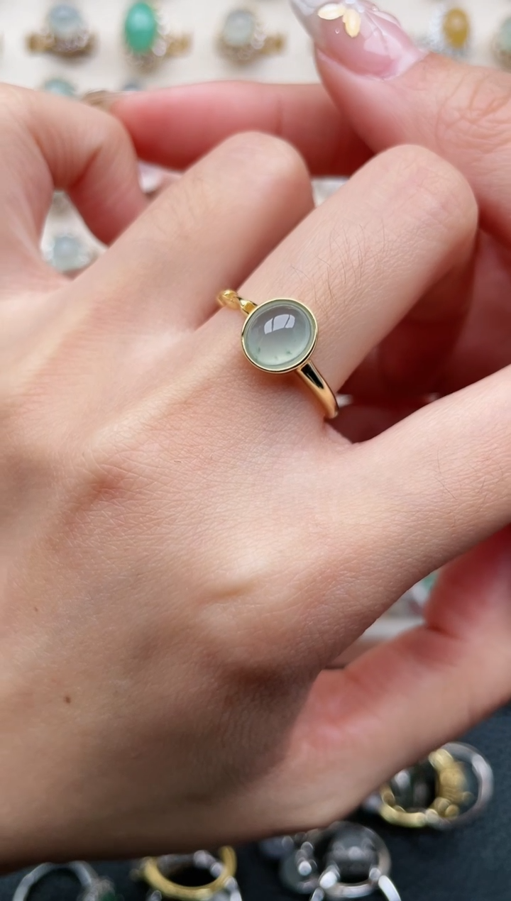 【闪购商品】翡翠戒指银S925镶嵌1111