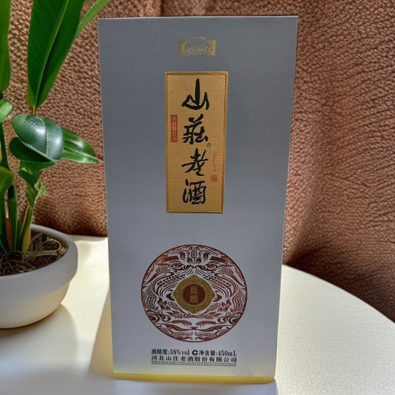 无品牌山庄老酒百顺 浓香型4瓶礼盒包装 38度 450ml38度