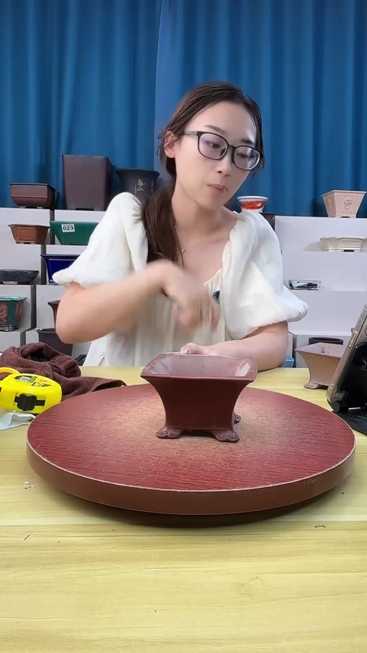 紫砂花盆花盆浅草紫砂花盆