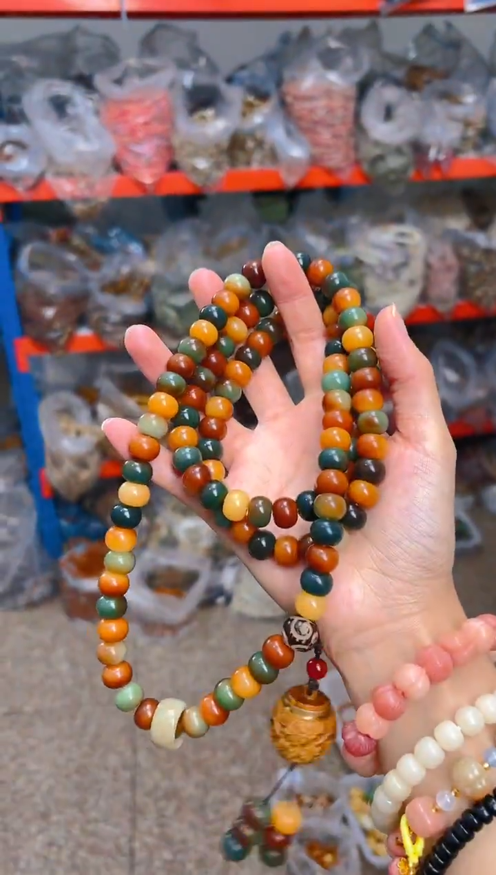 吊坠菩提根/象牙果敦煌问天香炉108项链