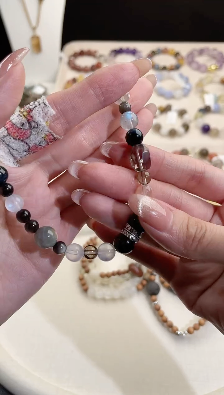 檀香木手串/手链梓**河天然多宝老山檀手串