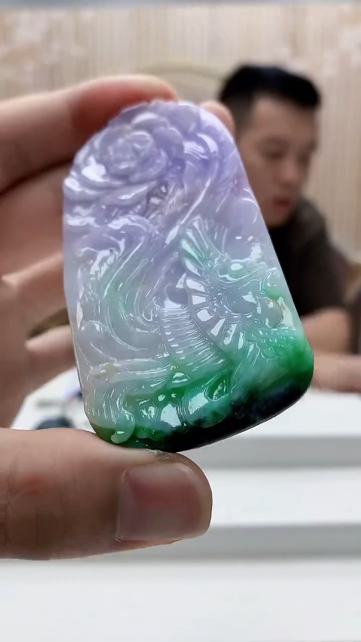 定制翡翠未镶嵌4812bb-毛货挂件27