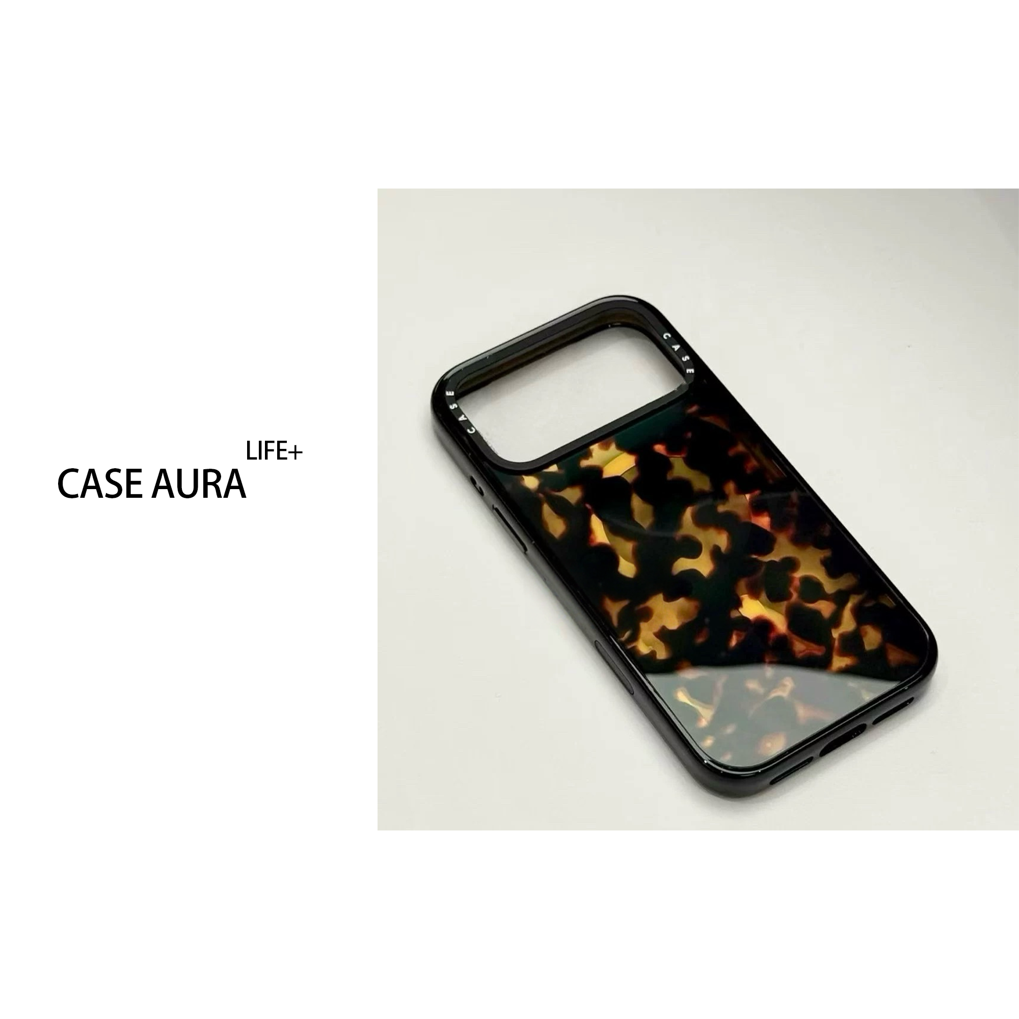 苹果iphone17promax玳瑁手机壳磁吸防摔壳ins时尚韩系个性名媛风