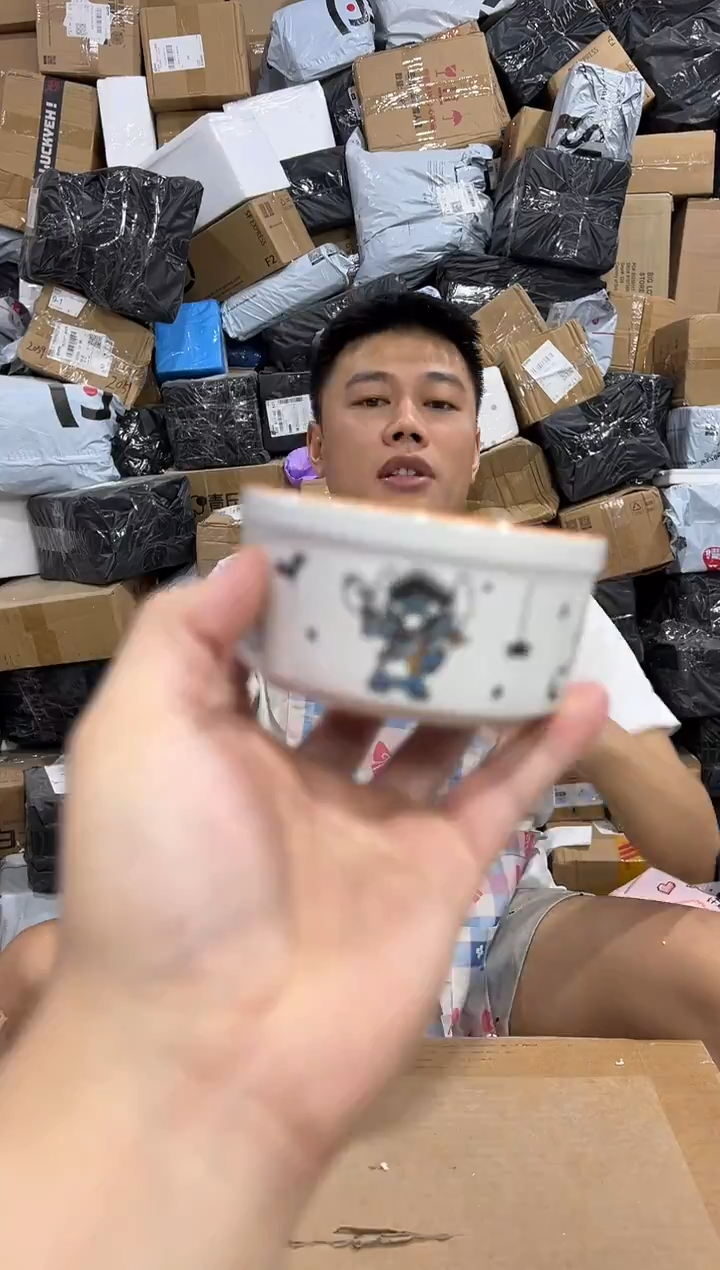 瓷片圣诞史迪仔小碗