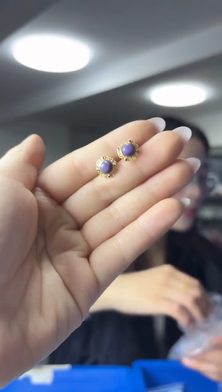 银S925镶嵌查罗石（紫龙晶）·（多样性发一件）
