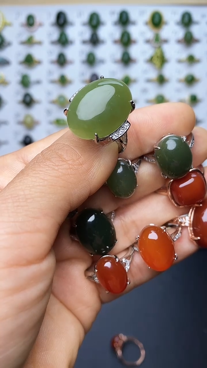 【闪购商品】和田玉戒指未镶嵌1