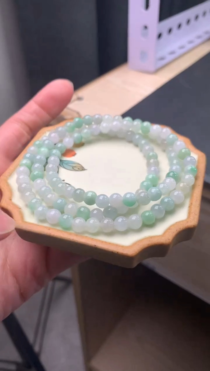 【闪购商品】翡翠手链未镶嵌天然翡翠手串58