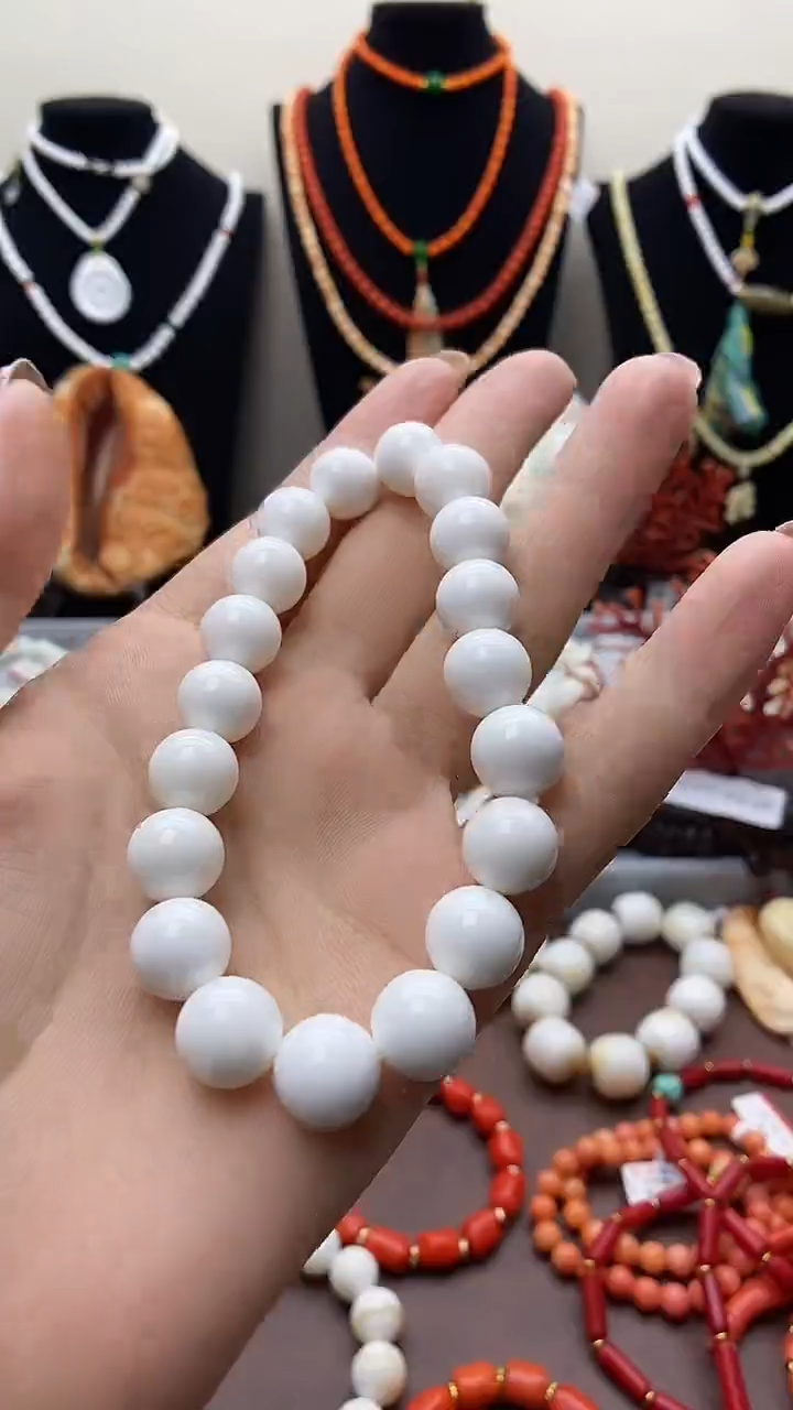 贝壳手串/手链微瑕疵白贝壳项链