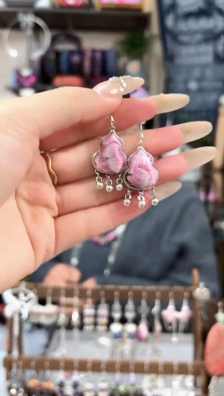 织绣民族风非遗老绣苗银饰品124