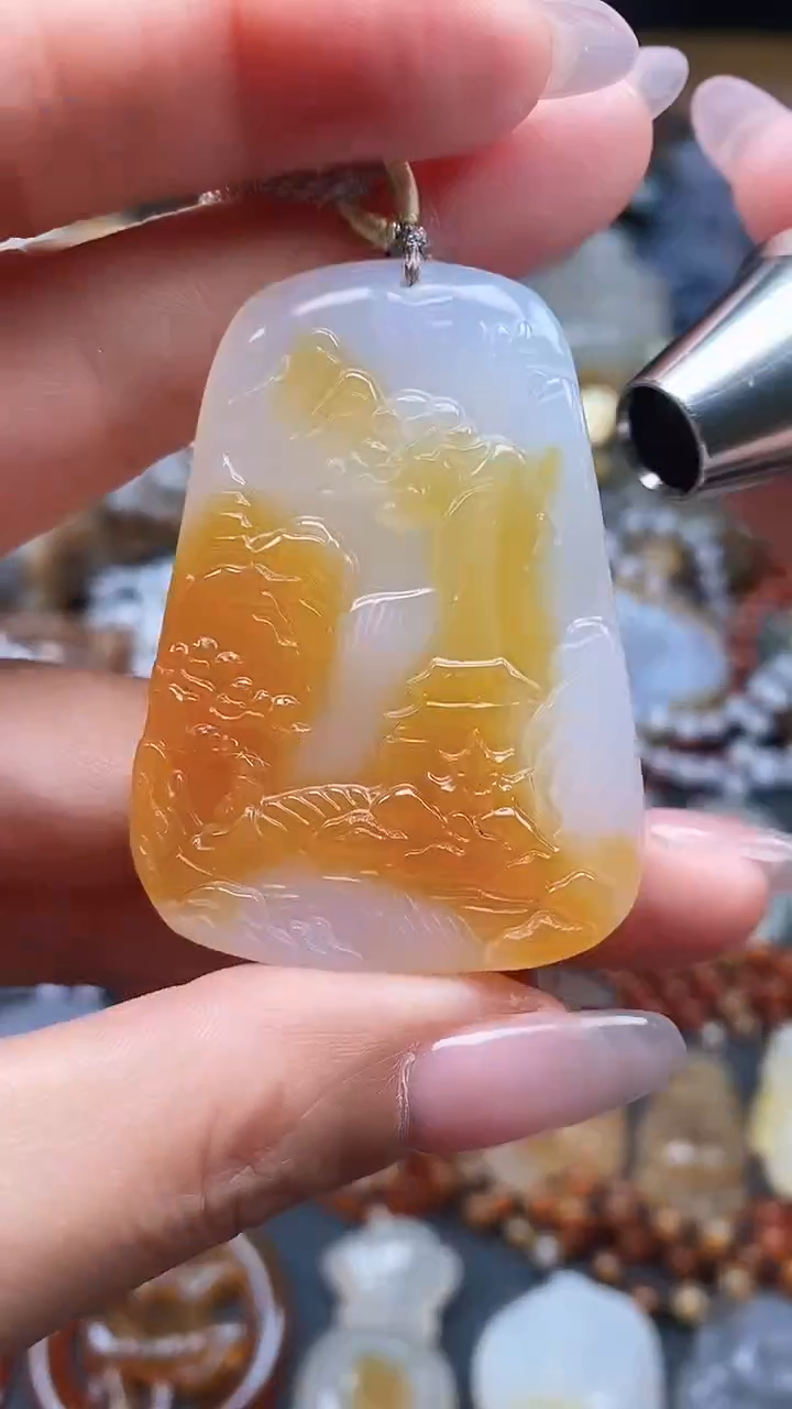 【闪购商品】玛瑙/玉髓颈饰未镶嵌dd
