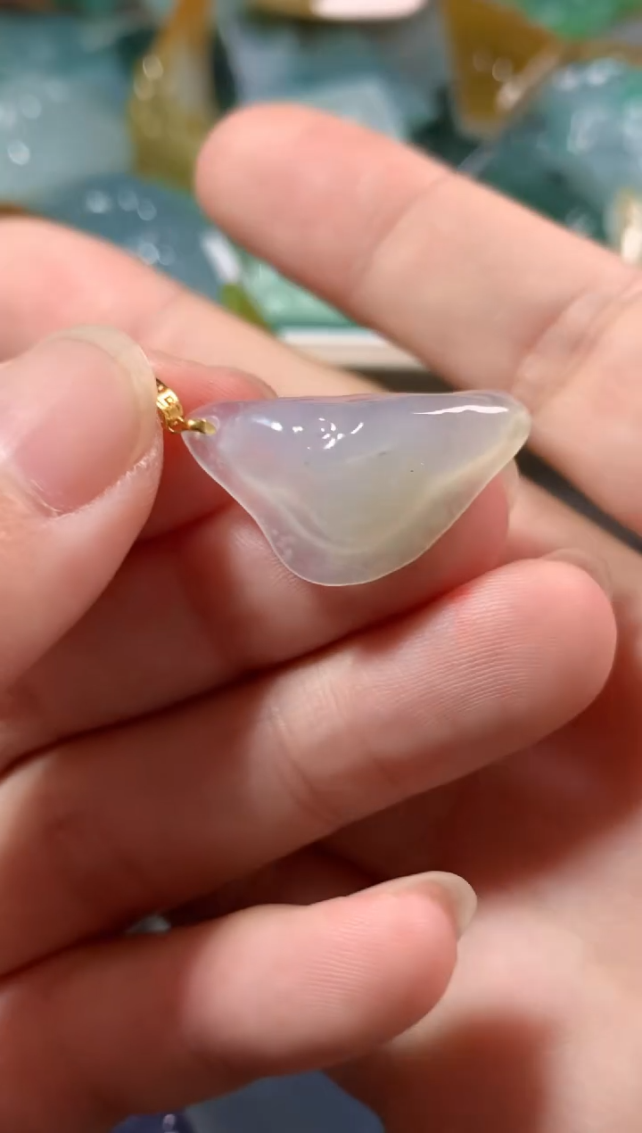 【闪购商品】翡翠18K金镶嵌吊坠(不含链)吊坠