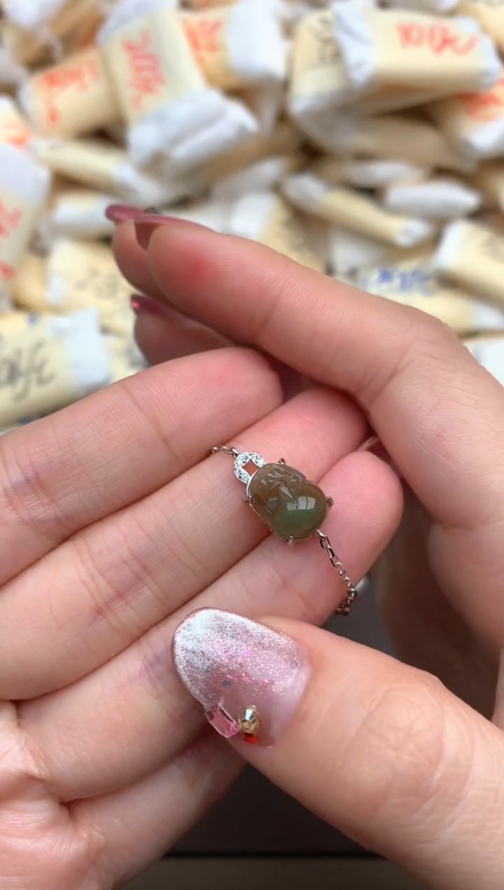 【闪购商品】翡翠手链银S925镶嵌一