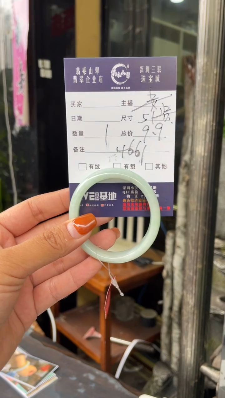 未镶嵌手镯翡翠C 50-51贵妃 4661