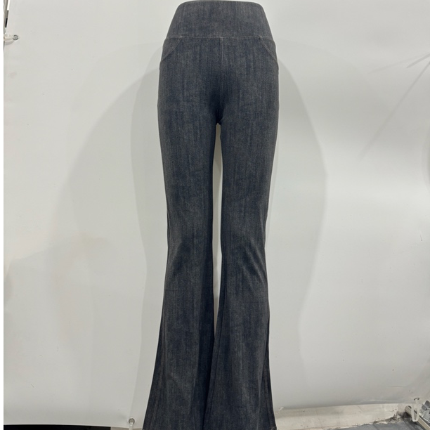 【MN-16】牛仔喇叭裤紧身高腰喇叭裤