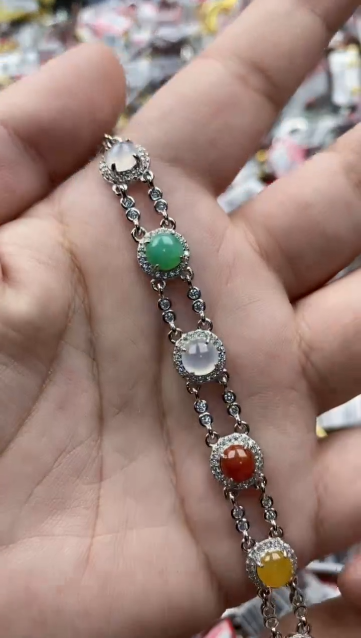 【闪购商品】翡翠戒指银S925镶嵌4444---3