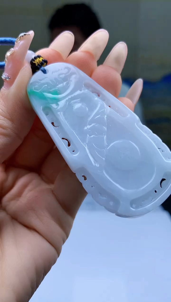 【闪购商品】定制翡翠未镶嵌5028ty-毛货挂件97