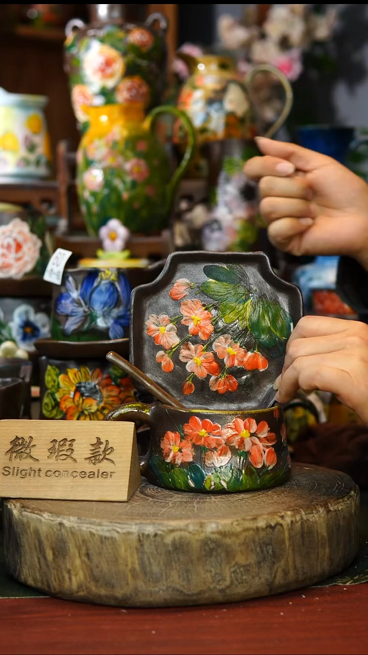 陶瓷61景德镇手工手绘釉下彩