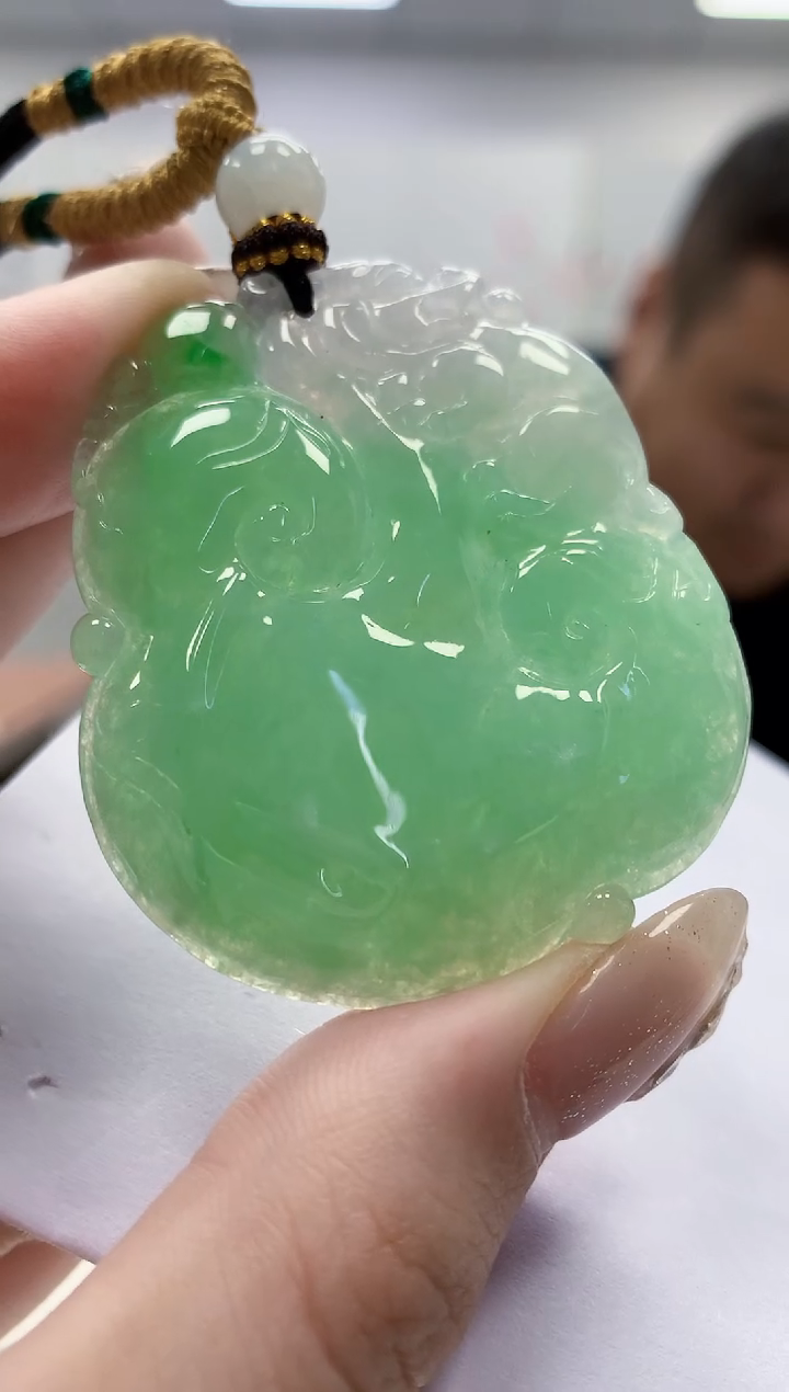 未镶嵌定制翡翠4898jw-毛货挂件113