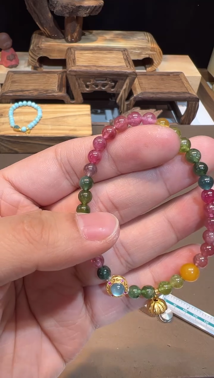 【闪购商品】碧玺手链未镶嵌手饰@@F3504