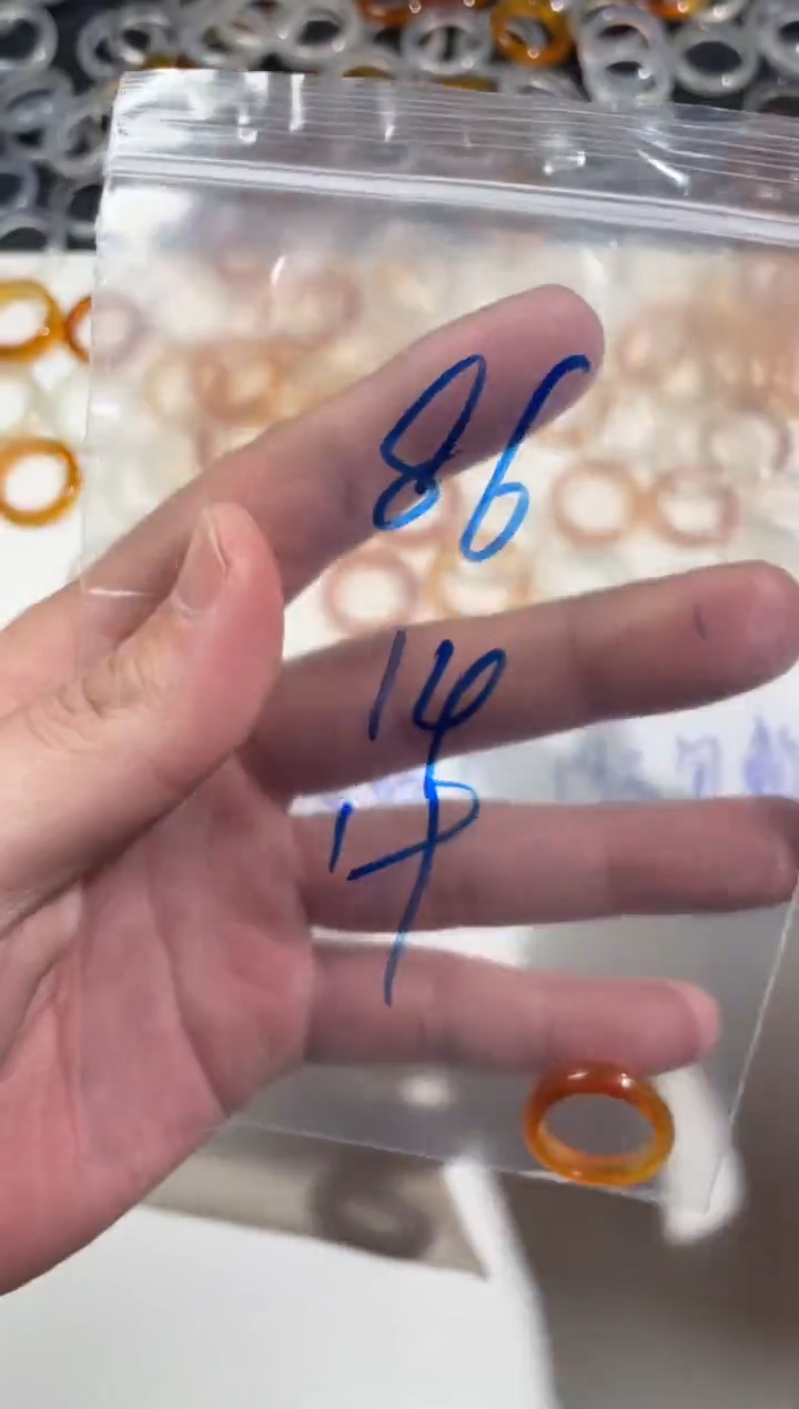 【闪购商品】玛瑙/玉髓戒圈未镶嵌86