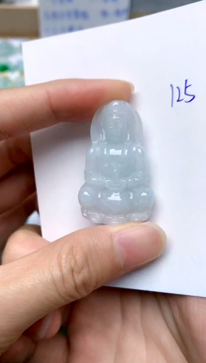 【闪购商品】翡翠颈饰未镶嵌125天然A货翡翠
