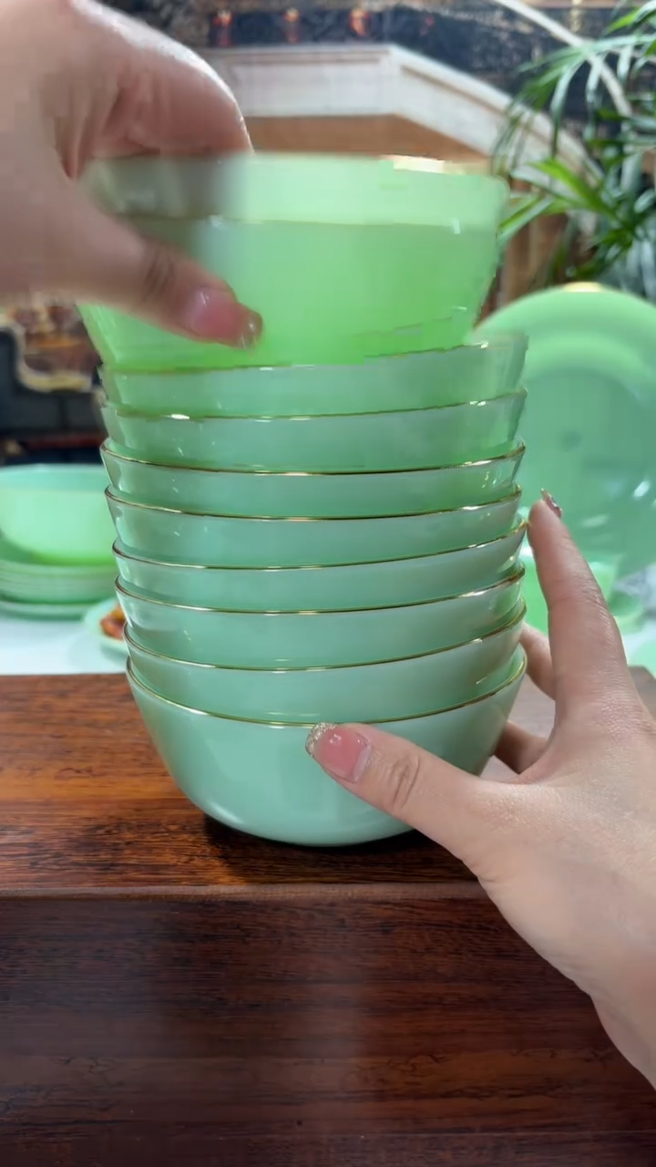 【闪购商品】.5.5英寸玉瓷碗10个口径13.8厘米 