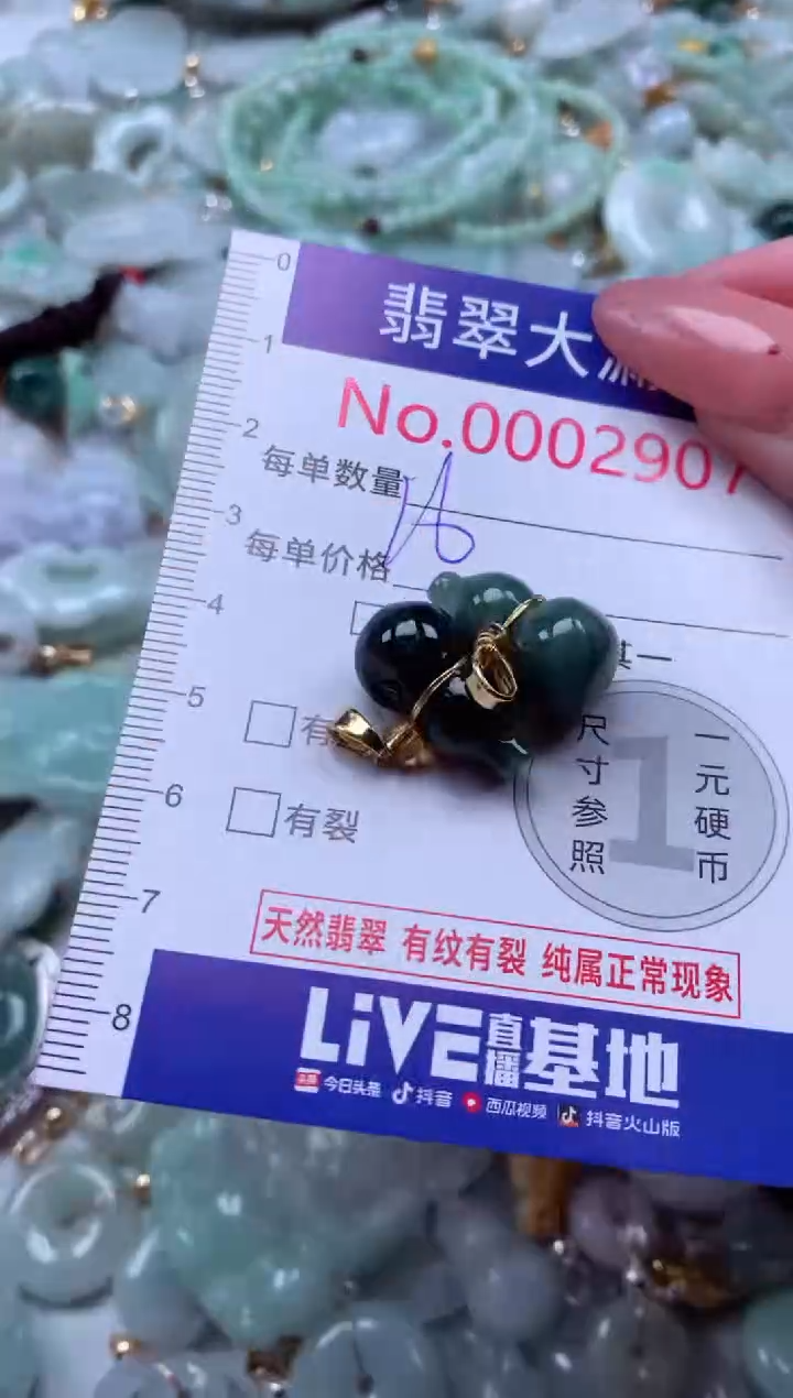 吊坠(不含链)未镶嵌翡翠2907