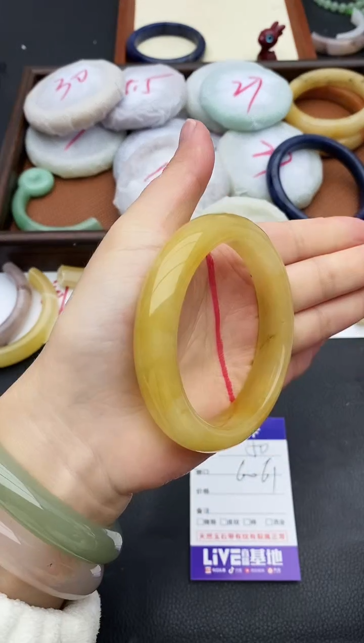 未镶嵌手镯石英质玉50+60/61