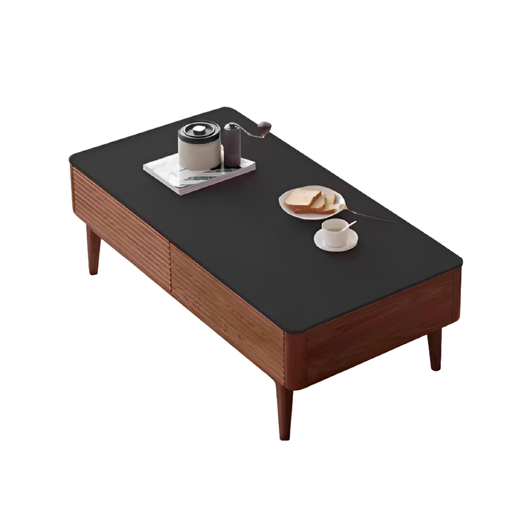 源氏木语实木茶几北欧客厅小户型茶桌白蜡木 130*65*42cm H154J09