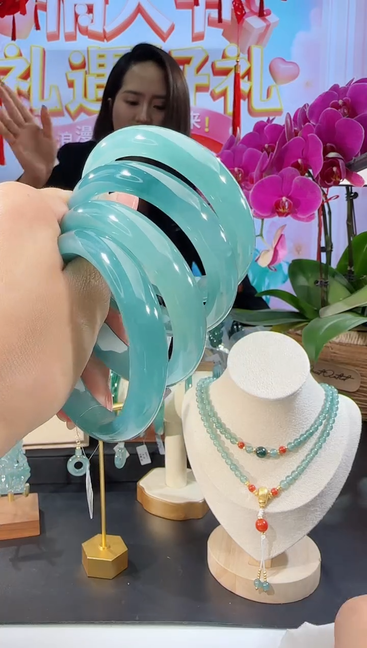 【闪购商品】翡翠手镯未镶嵌圈口可选多样性发一