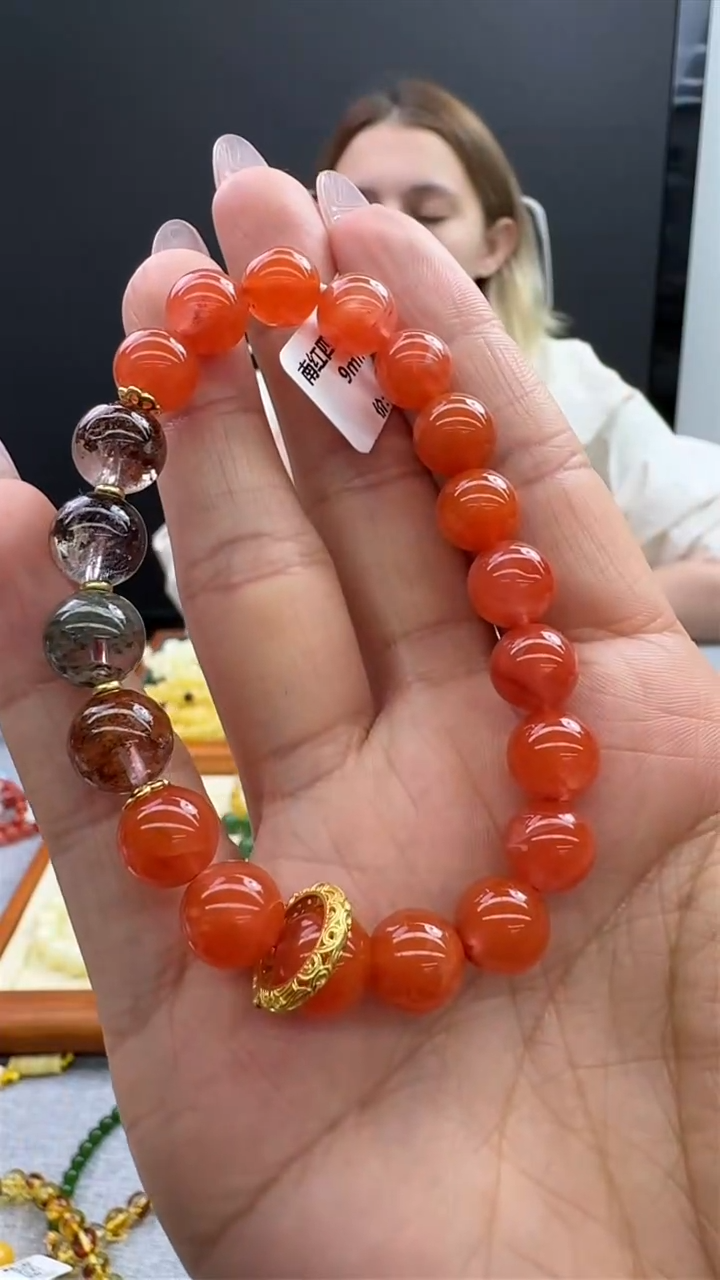 【闪购商品】南红玛瑙手链未镶嵌1秒拍号
