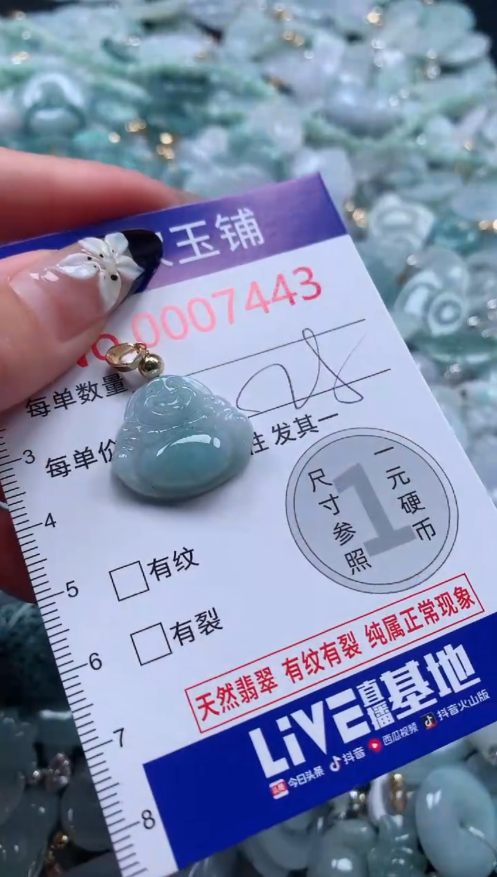 颈饰未镶嵌翡翠7443