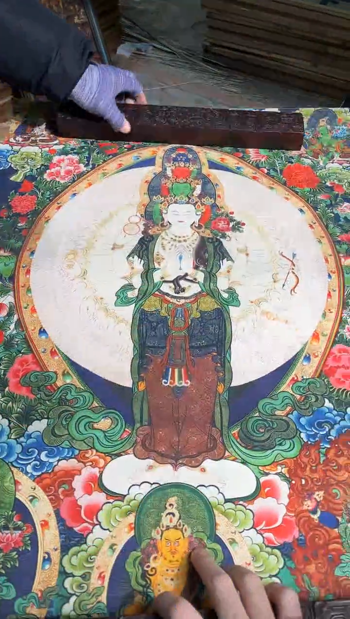 卷轴画路路的唐卡tk160