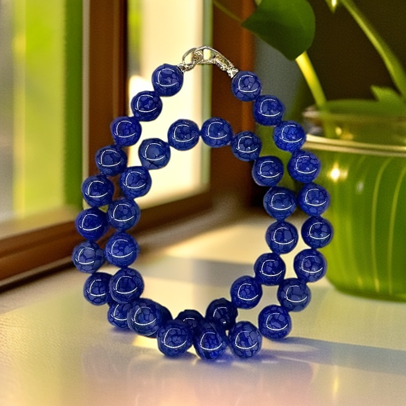 【孟总甄选】高端精品青花瓷14mm项链-高端时尚diy