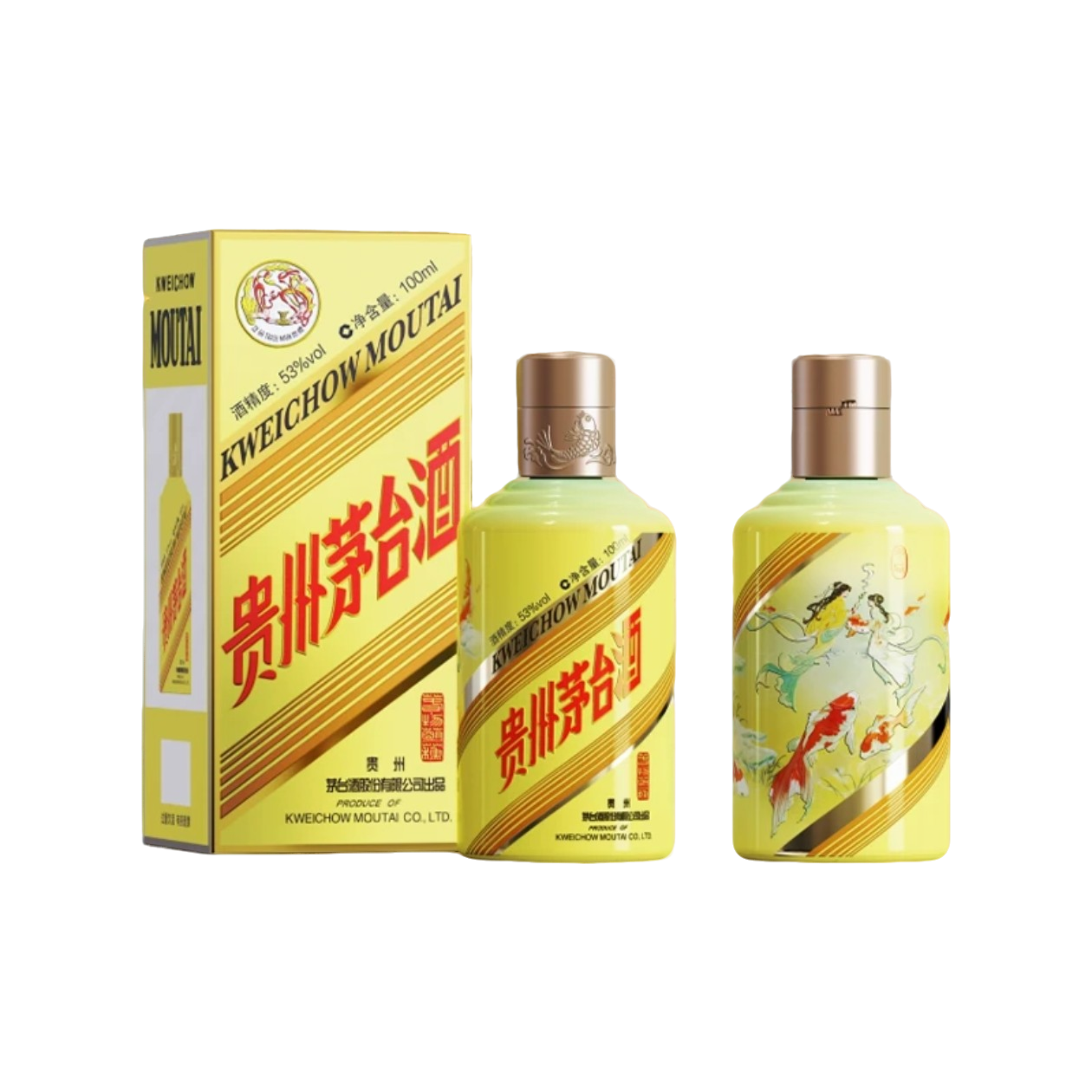 KWEICHOW MOUTAI/贵州茅台春系列-物萌苏-锦鲤 酱香型53度100ml