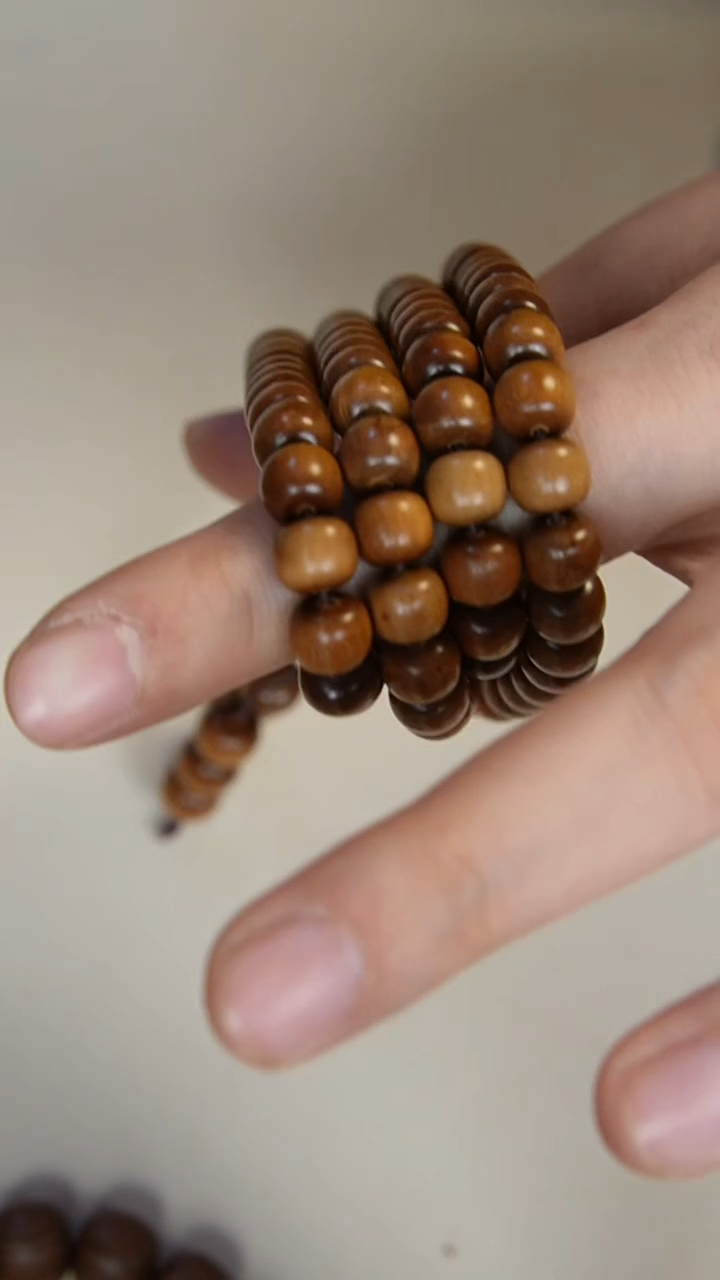 【闪购商品】檀香木手串/手链老山檀香8*9老型多圈108颗瑕疵