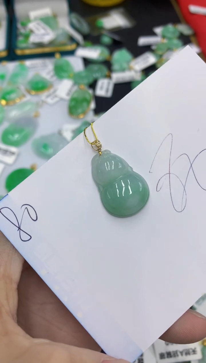 【闪购商品】翡翠颈饰18K金镶嵌1111111111