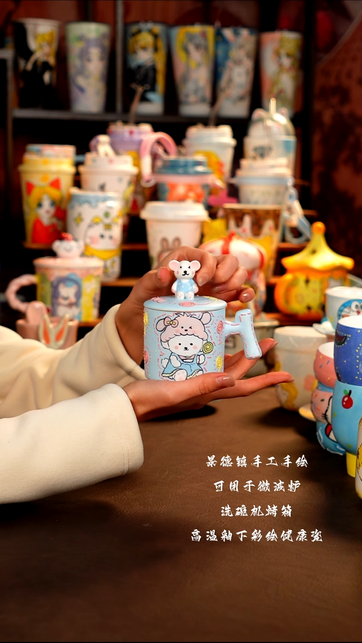 景德镇手工手绘杯杯
