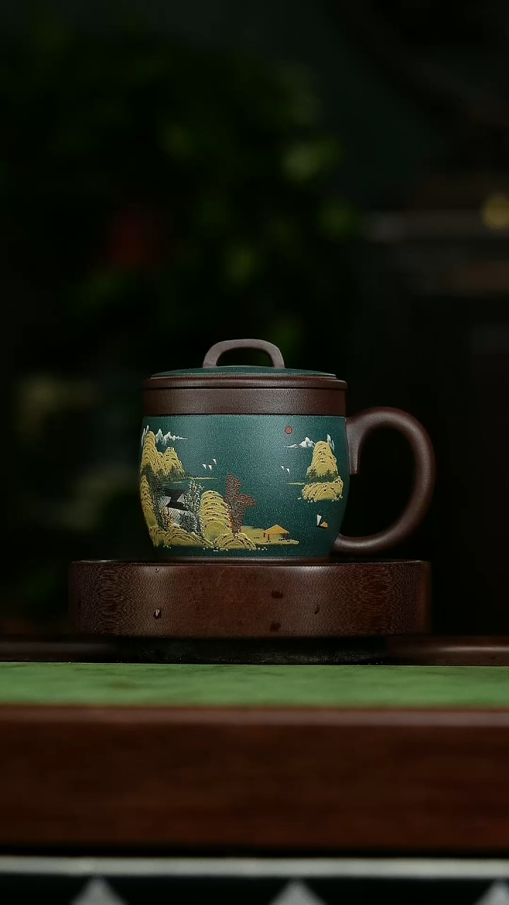 茶壶紫砂c23汉瓦盖杯