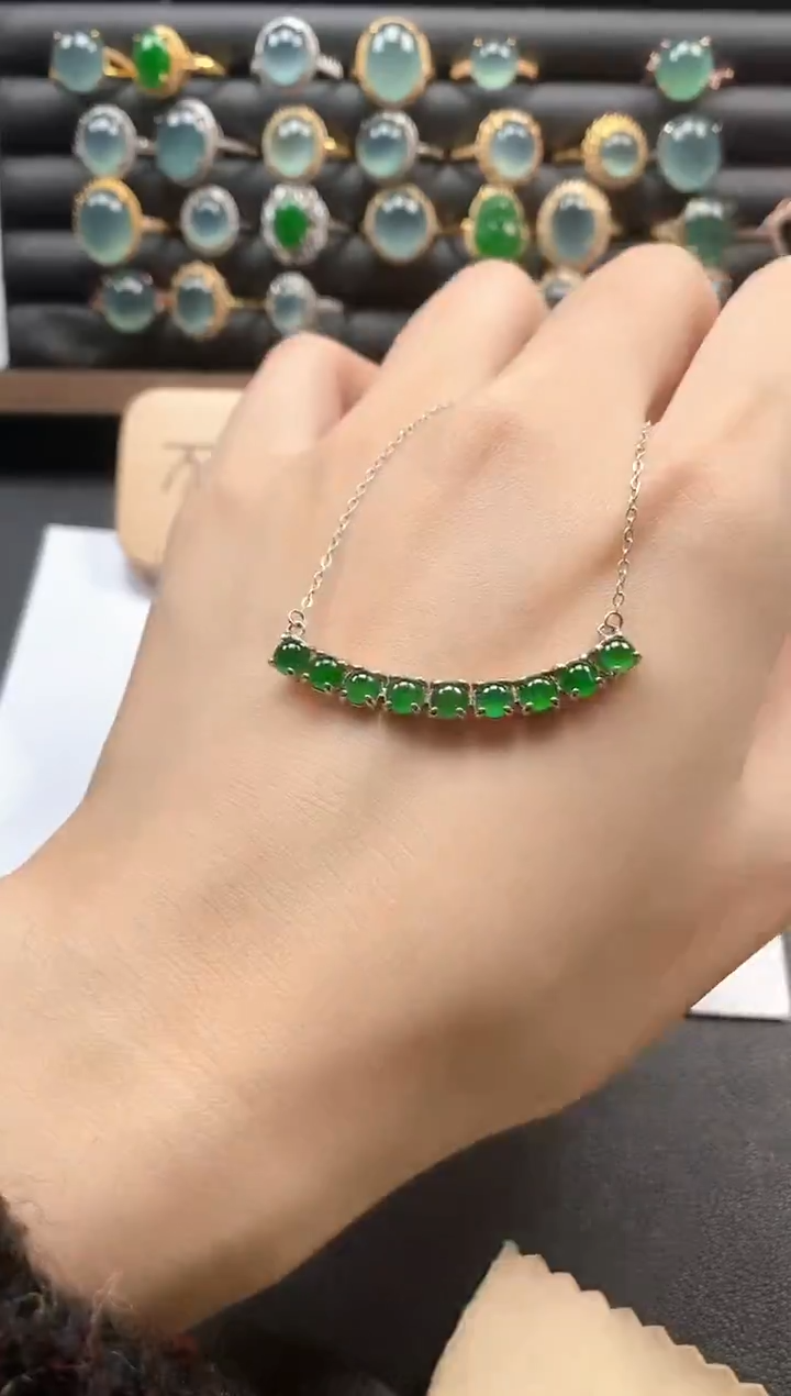 银S925镶嵌戒指翡翠51151