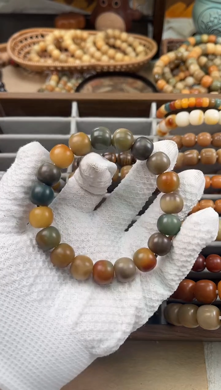 手串菩提根/象牙果安*a118 卡14 干磨瑕疵